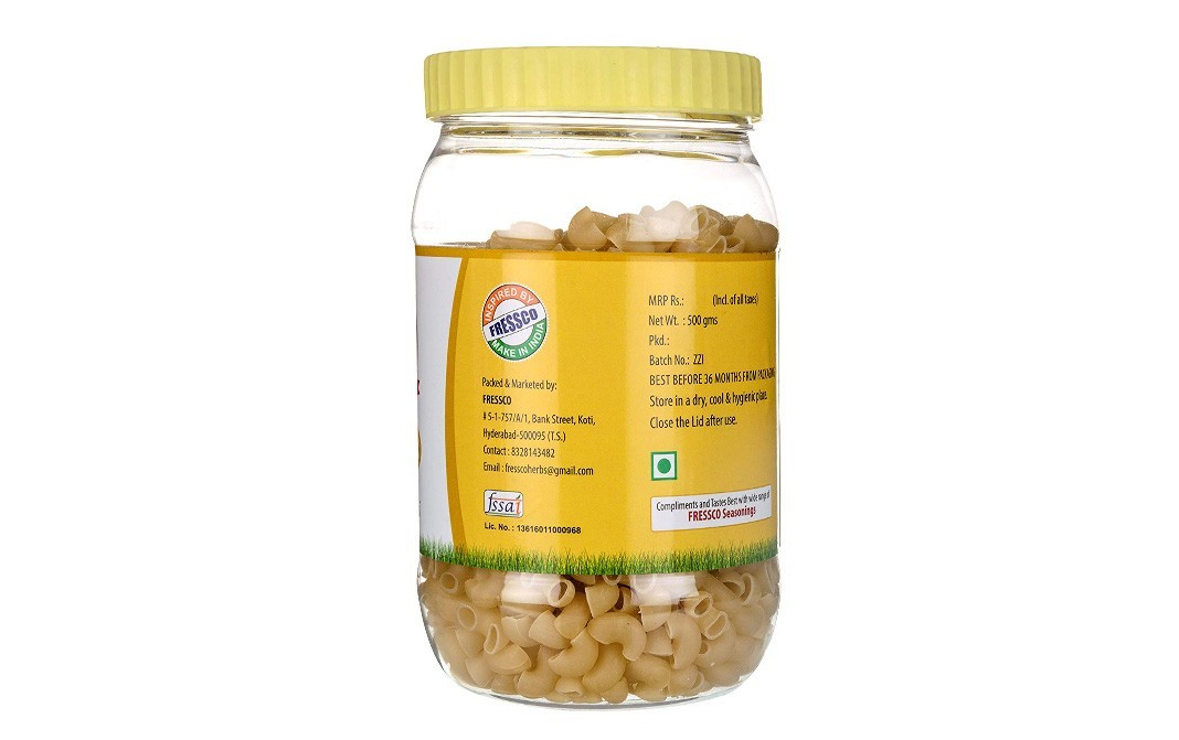 Fressco Nature's Garden Macaroni    Plastic Jar  500 grams